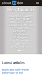 Mobile Screenshot of about-dev.com