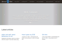 Tablet Screenshot of about-dev.com